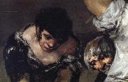 Francisco Goya Details of the forge oil painting
